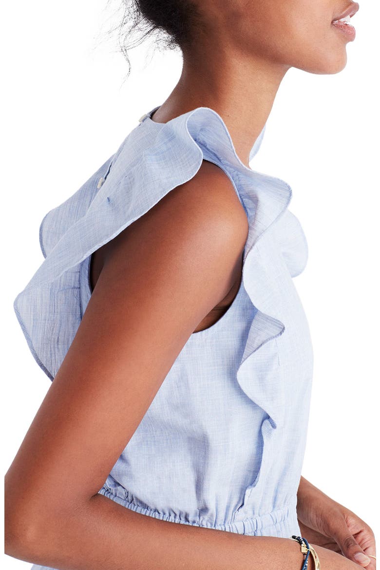 Bellflower Ruffle Dress, Alternate, color, CRAFT BLUE