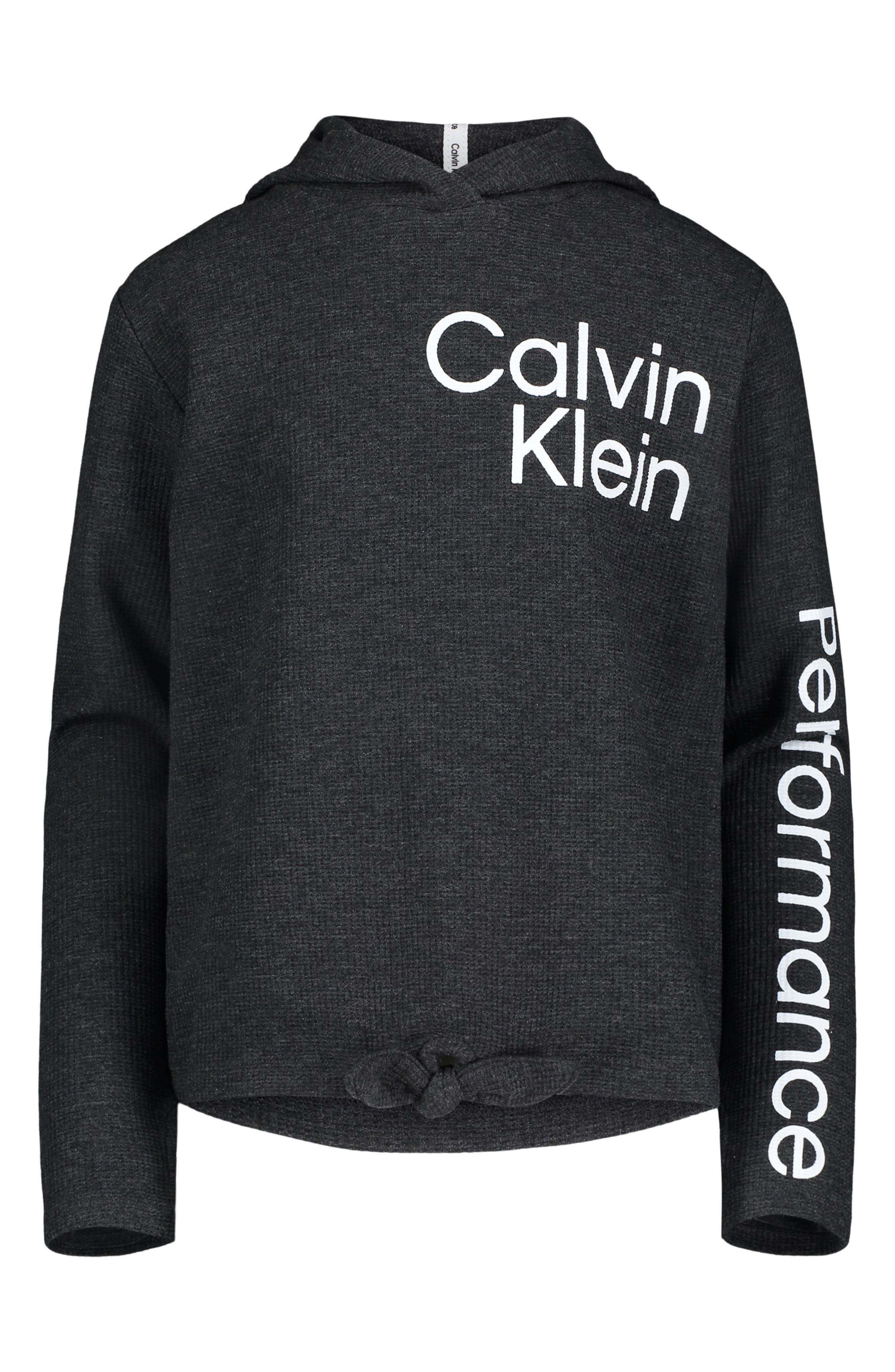 Calvin Klein Jeans Kids' Raglan Tie Logo Hoodie (Women) | Nordstromrack