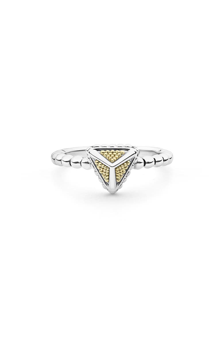 KSL 9mm Pyramid Stacking Ring, Alternate, color, SILVER