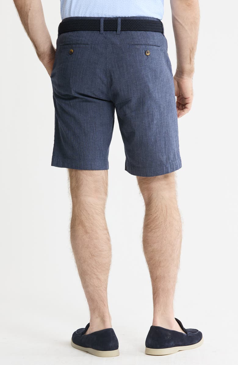 JACHS Stretch Chambray Shorts, Alternate, color, Navy