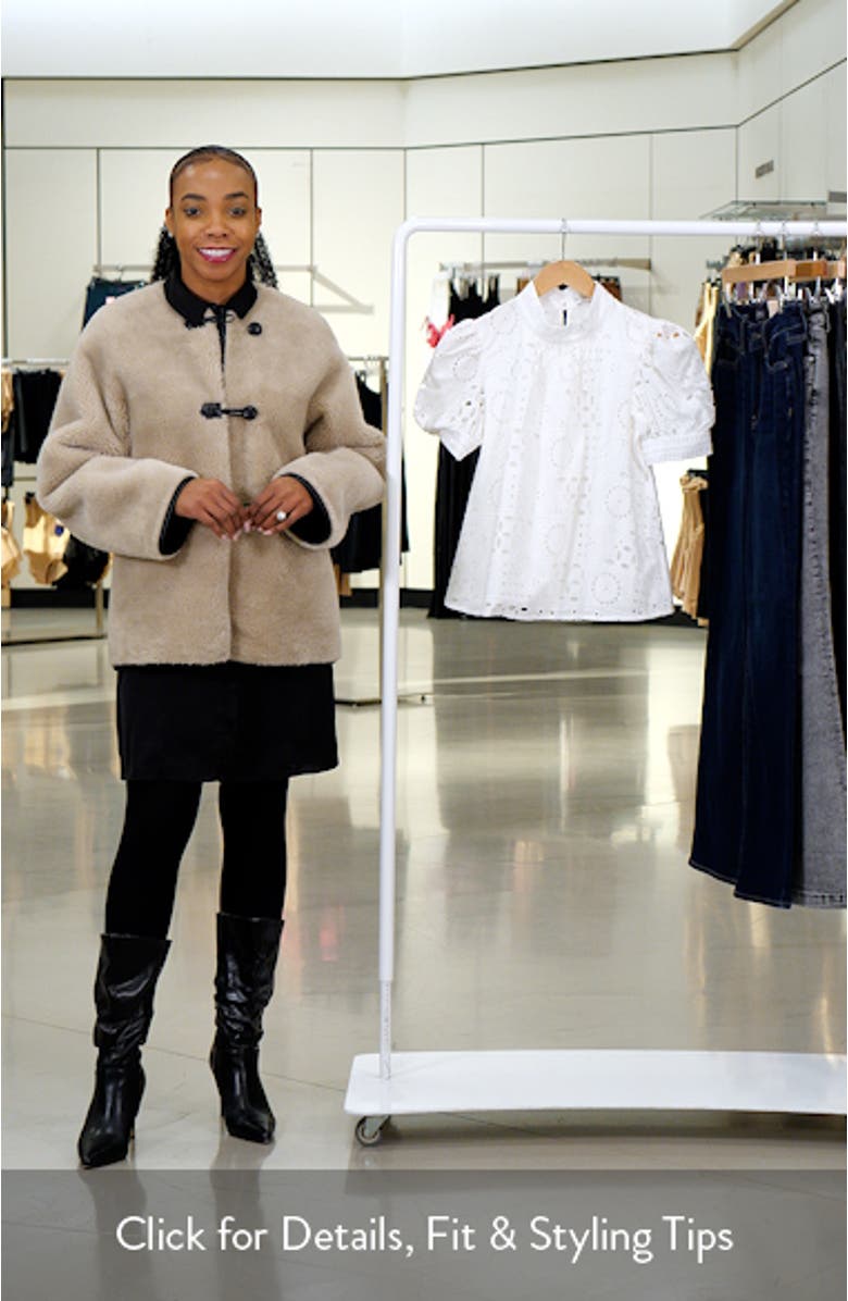 Broderie Anglaise Puff Sleeve Blouse, sales video thumbnail