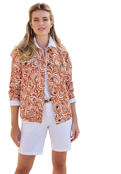 Classic Cotton Denim Jacket (Plus)