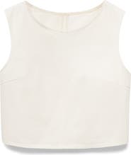 MANGO Buckle Denim Crop Top