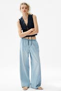 H&M Denim Drawstring Trousers