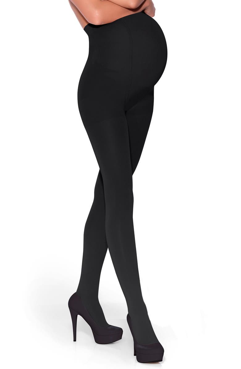 Insignia by Sigvaris Graduated Compression Maternity Tights, Alternate, color, 