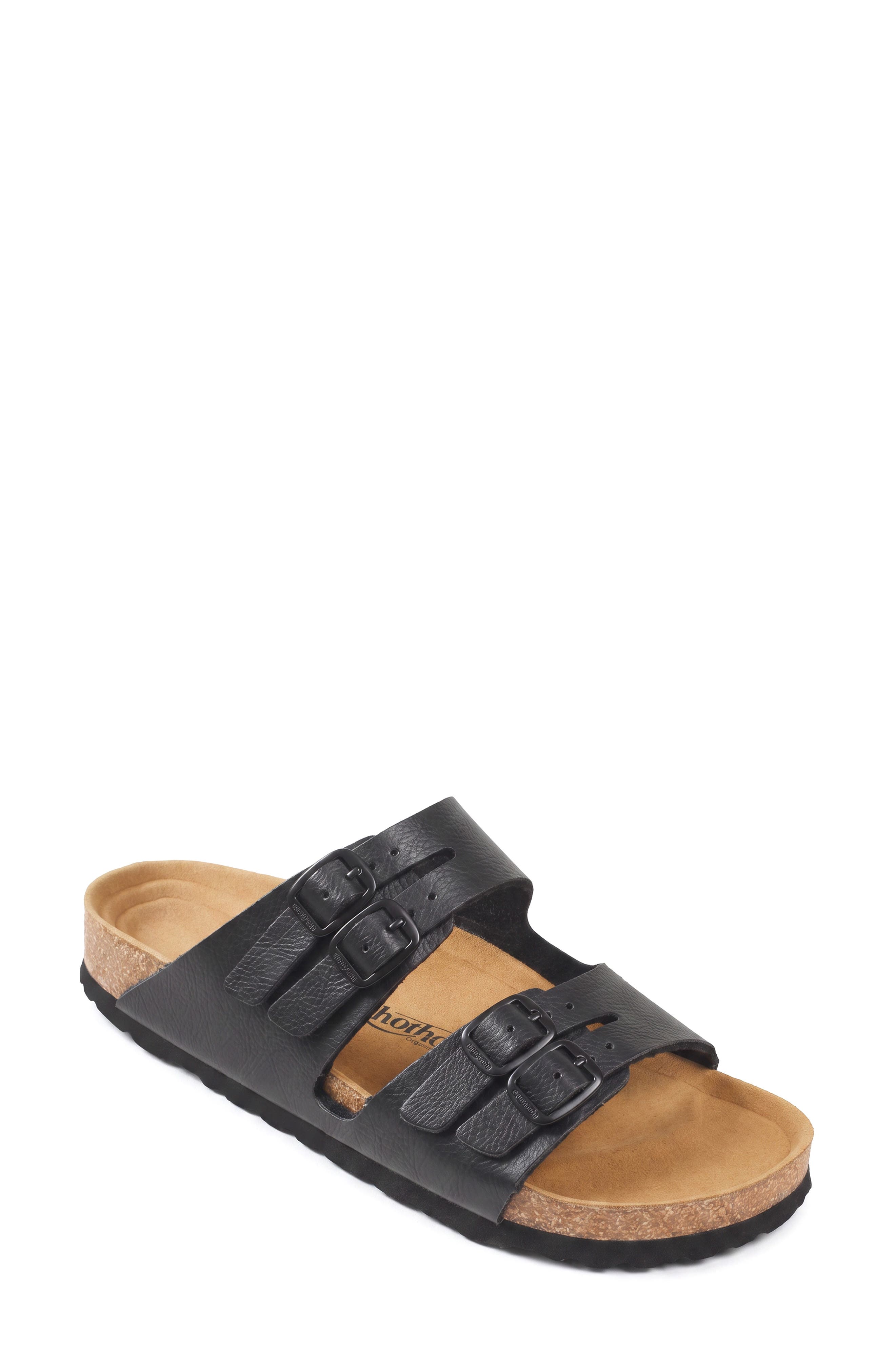 Willow Slide Sandal, Main, color, BLACK
