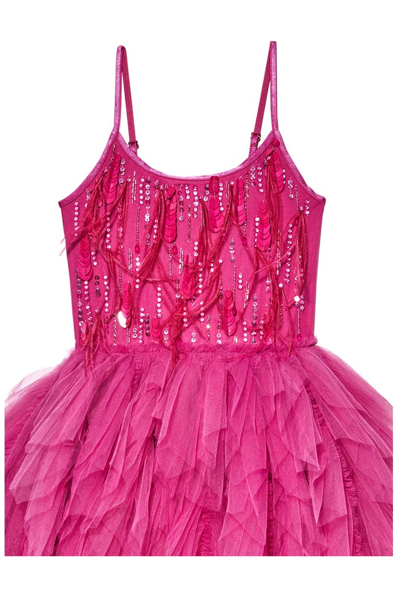 Kids' Cosmic Dance Tutu Party Dress, Alternate, color, FUSCHIA RED
