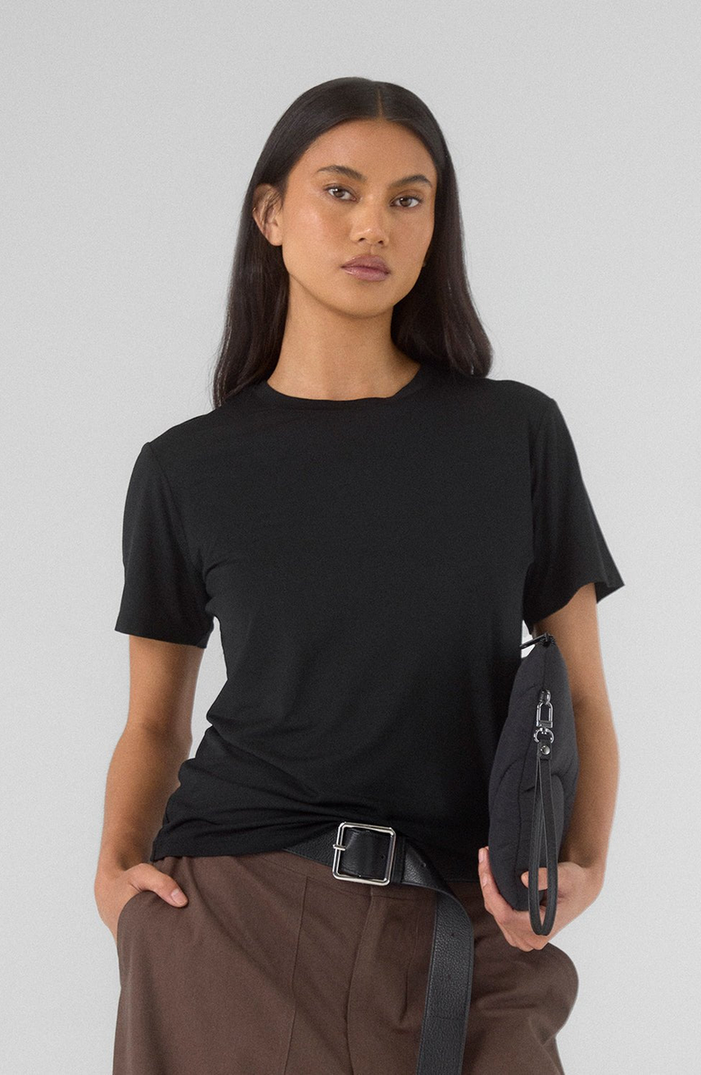 Thirty Years Modal Short Sleeve Tee, Main, color, Black