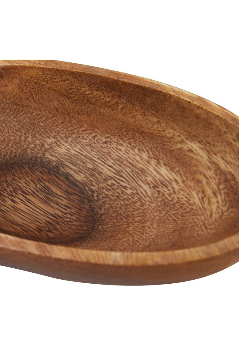 Modern Acacia Wood Appetizer Bowl with 3 Compartments, Natural, Alternate, color, Natural