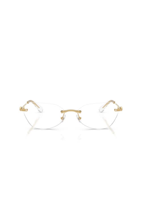 Swarovski 58mm Irregular Optical Glasses In Gold