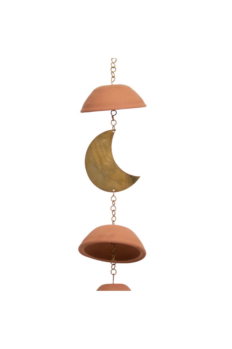 Moon Brass Terracotta & Metal Wall Hanging, Alternate, color, Brown