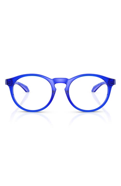 Versace 51mm Phantos Optical Glasses In Transparent Blue