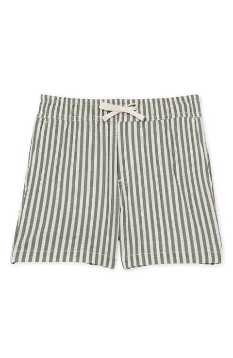 Kids' Bay Seersucker Striped Swim Shorts (Little Kid)