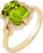 GOSHWARA Gossip Emerald-Cut Cocktail Ring