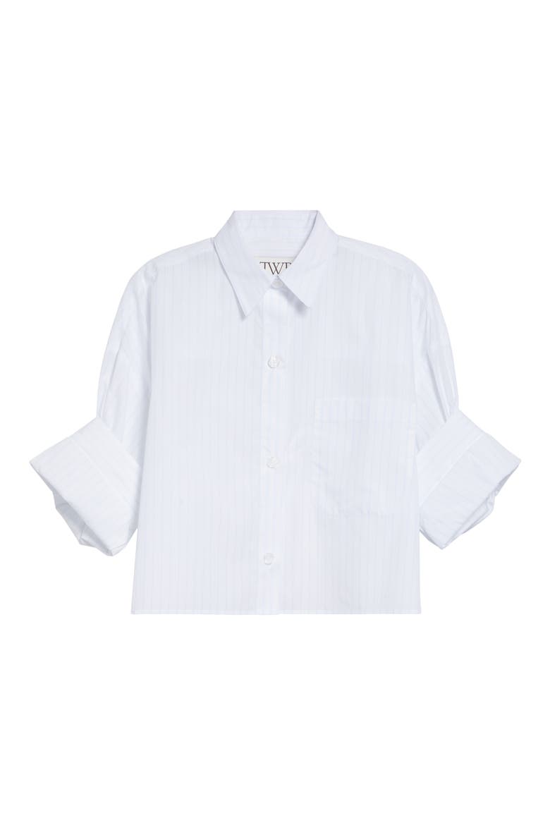Next Ex Rolled Cuff Shirt, Alternate, color, WHITE / LIGHT BLUE