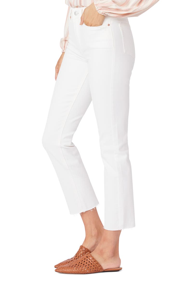 Cindy High Waist Raw Hem Ankle Straight Leg Jeans, Alternate, color, TONALECRU