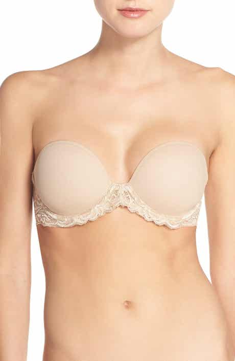 Natori Feathers Underwire Plunge Strapless Bra
