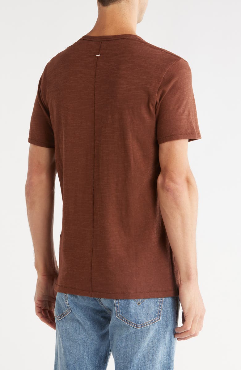 rag & bone Core Slub Knit T-Shirt, Alternate, color, Morel