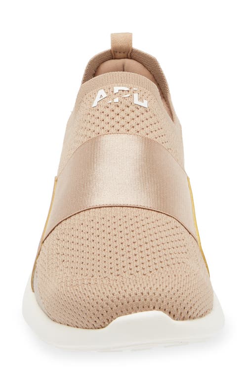 Apl Athletic Propulsion Labs Apl Techloom Bliss Knit Running Shoe In Sandstone/ivory