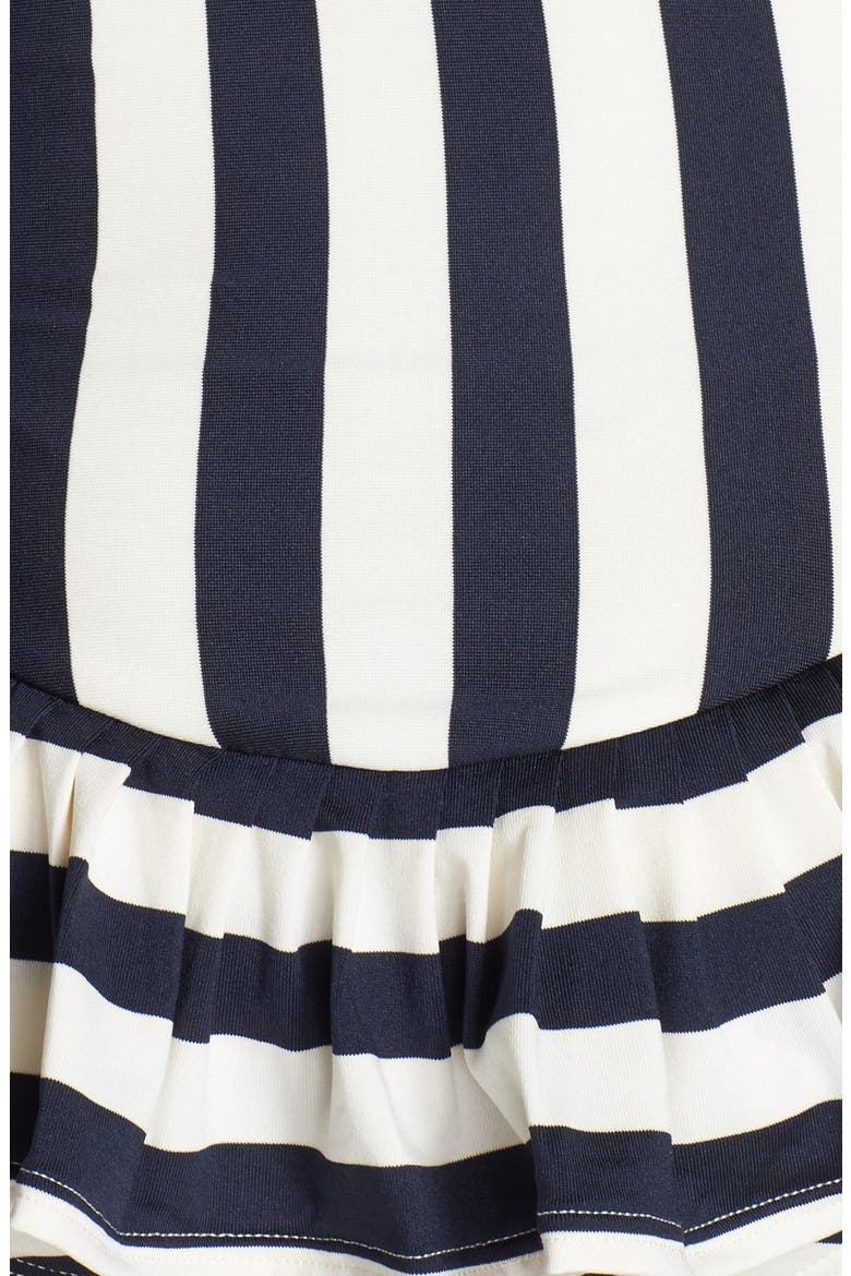 'Boho Stripe' Bandeau Swimdress, Alternate, color, REGAL