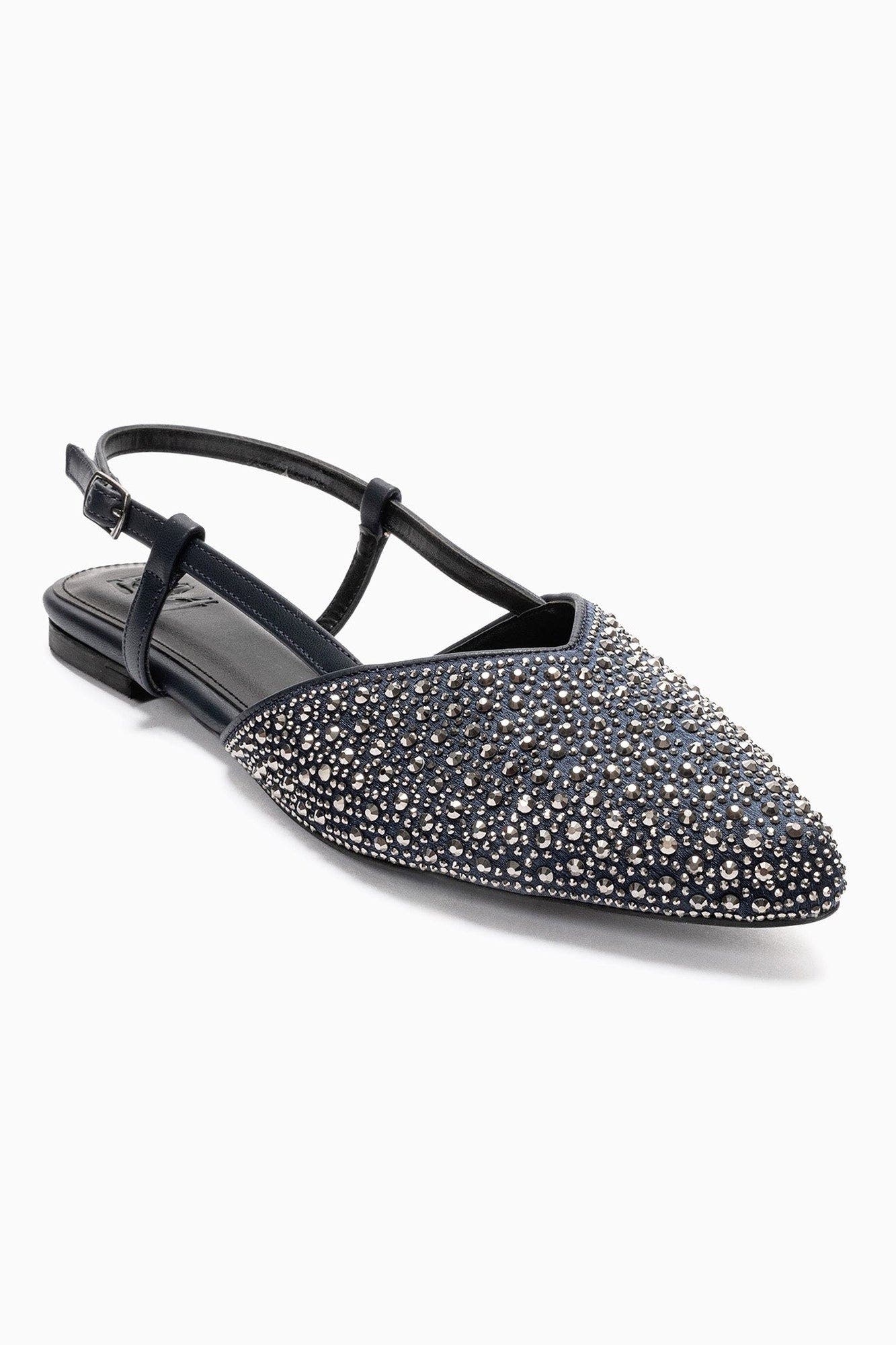 Navy Beaded