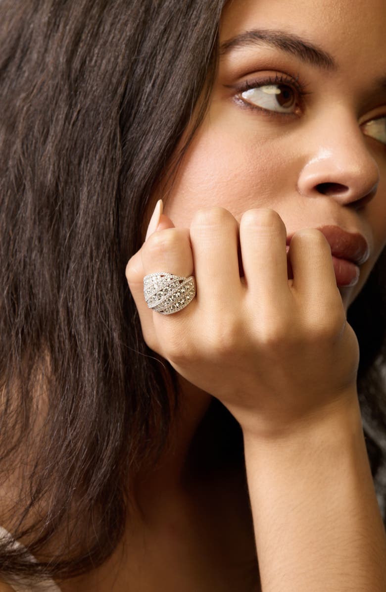 Bony Levy Audrey Diamond Dome Ring, Alternate, color, 18K White Gold