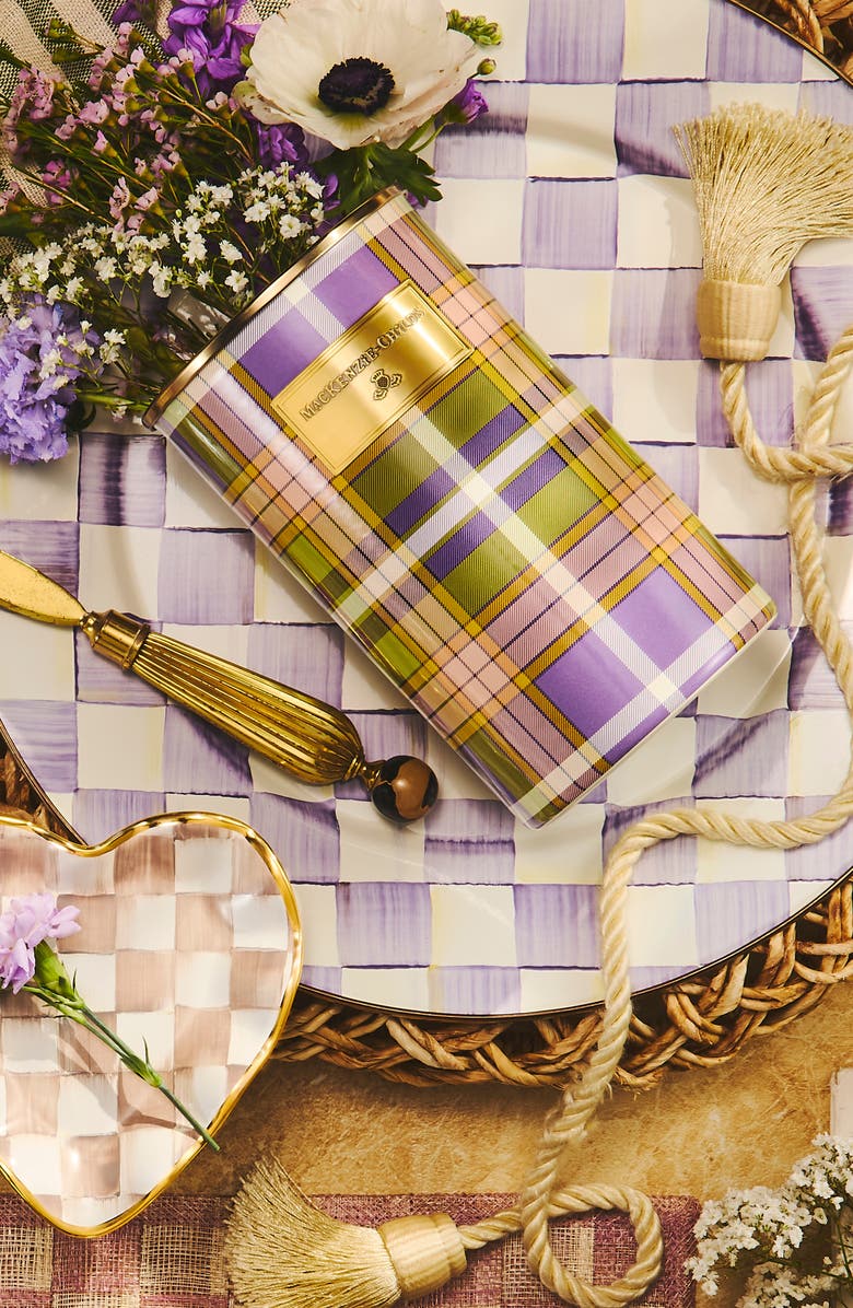 MACKENZIE CHILDS Tartan Violet Utensil Holder, Alternate, color, Tartan Violet