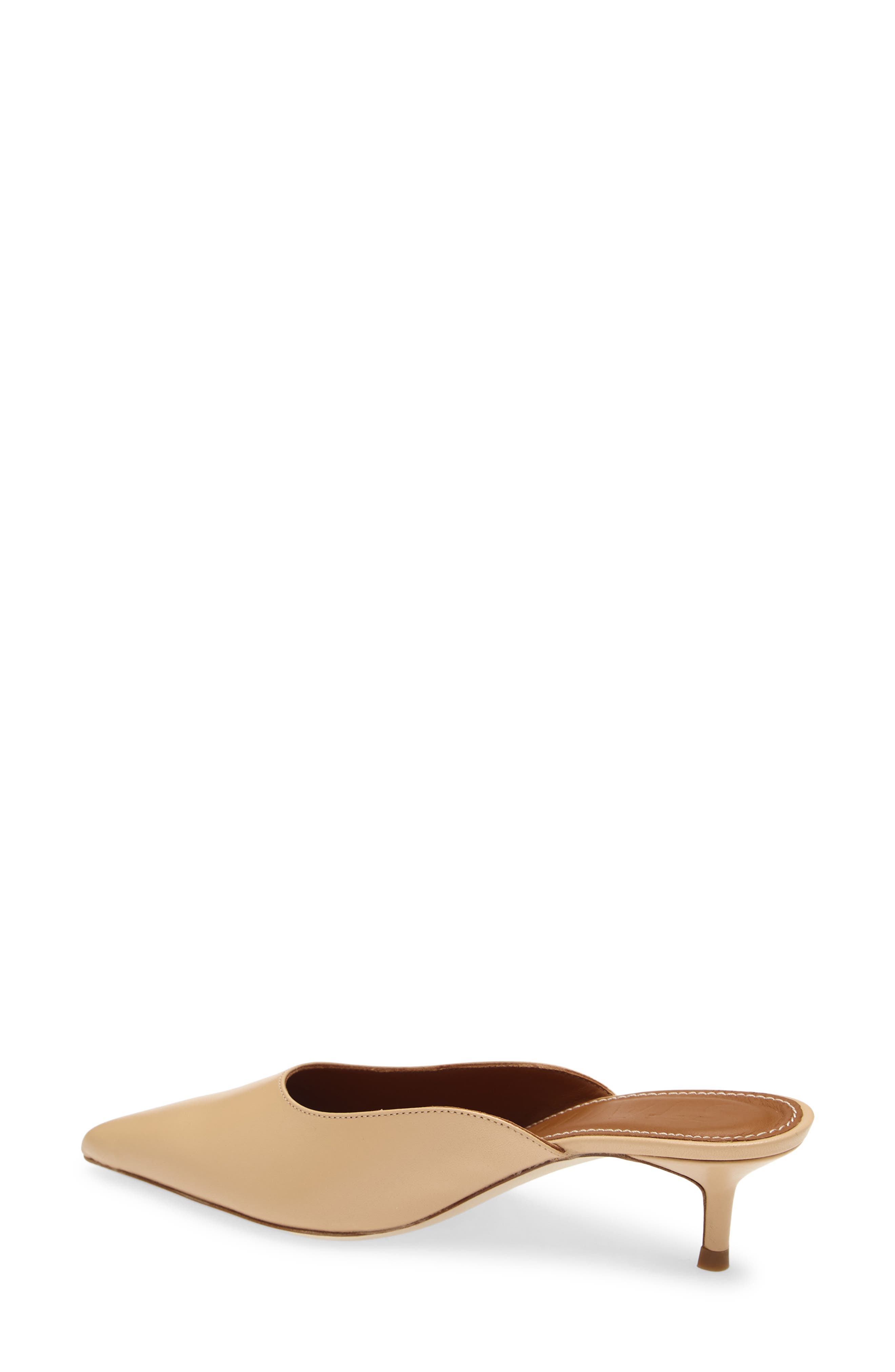 STAUD Sebastian Kitten Heel Mule, Alternate, color, Porcini