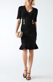 Marciano Yamna Ruffle Hem Sweater Dress