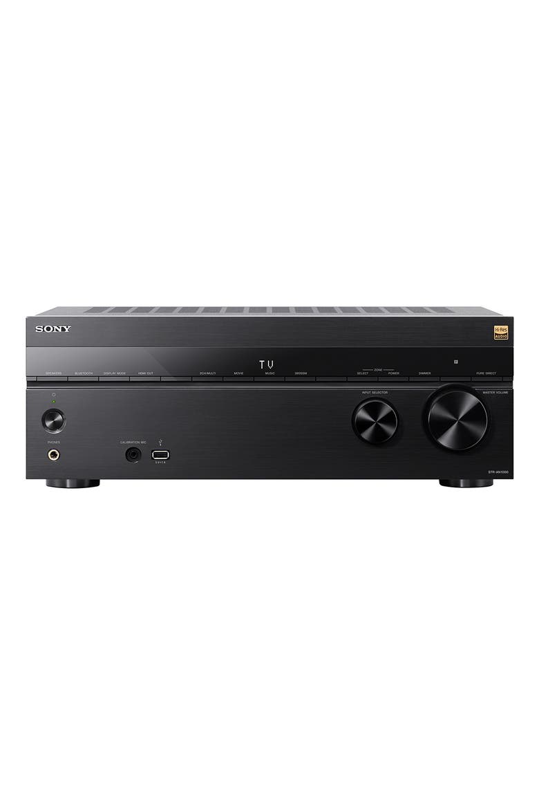 STR-AN1000 7.2 Channel 8K Home Theater AV Receiver with Dolby Atmos, DTS X, IMAX Enhanced, Google Assistant, & Works with Sonos, Main, color, Black