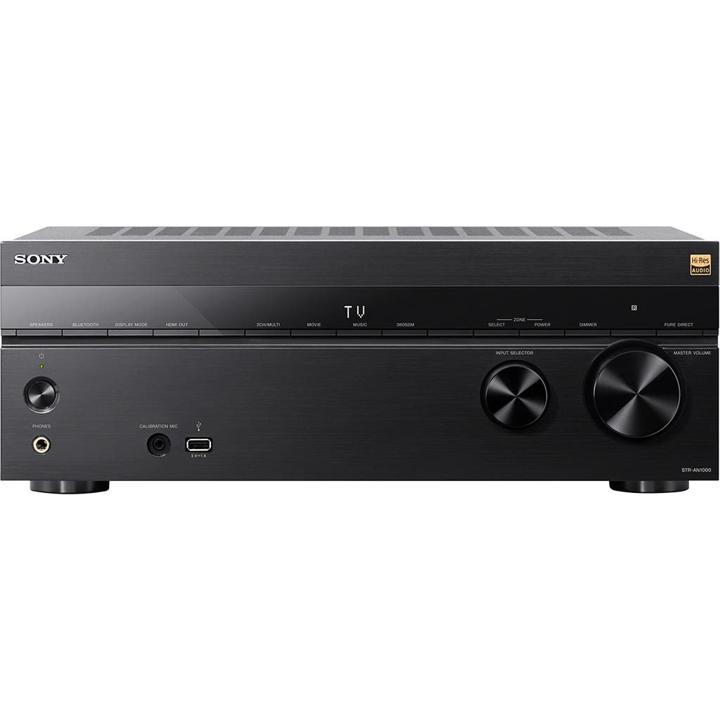 Sony STR-AN1000 7.2 Channel 8K Home Theater AV Receiver with Dolby Atmos, DTS X, IMAX Enhanced, Google Assistant, & Works with Sonos in Black at
