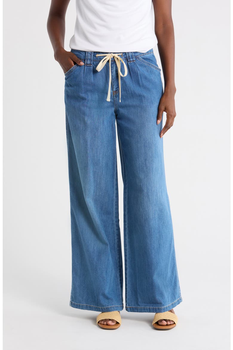 Vacationer Wide Leg Pants, Main, color, TROPICAL TIDE BLUE