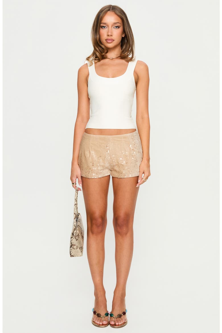 Jourdan Bandage Crop Tank, Alternate, color, CREAM