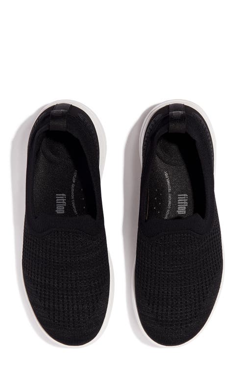 Fitflop Uberknit Slip-on Sneaker In Black