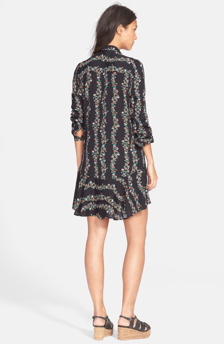 Free People Button Front Shirtdress, Alternate, color,