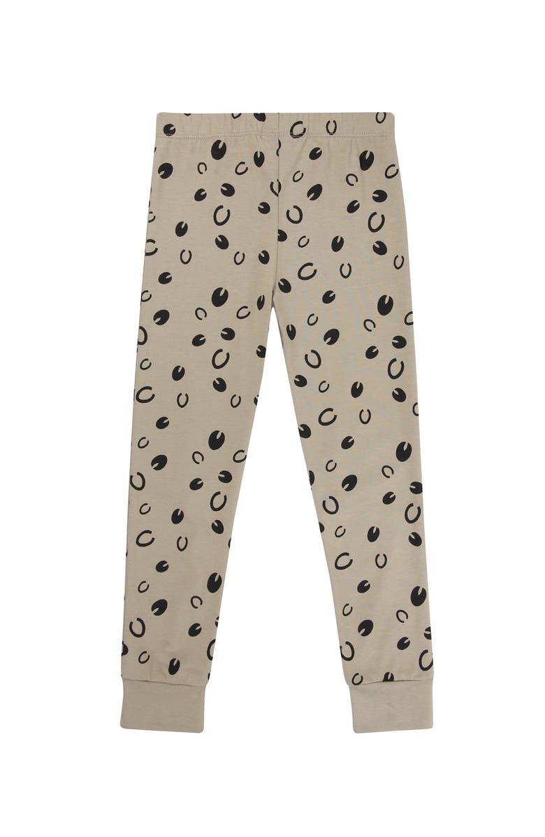 Turtledove London Kids Organic Cotton Equestrian Print Leggings, Alternate, color, Tan