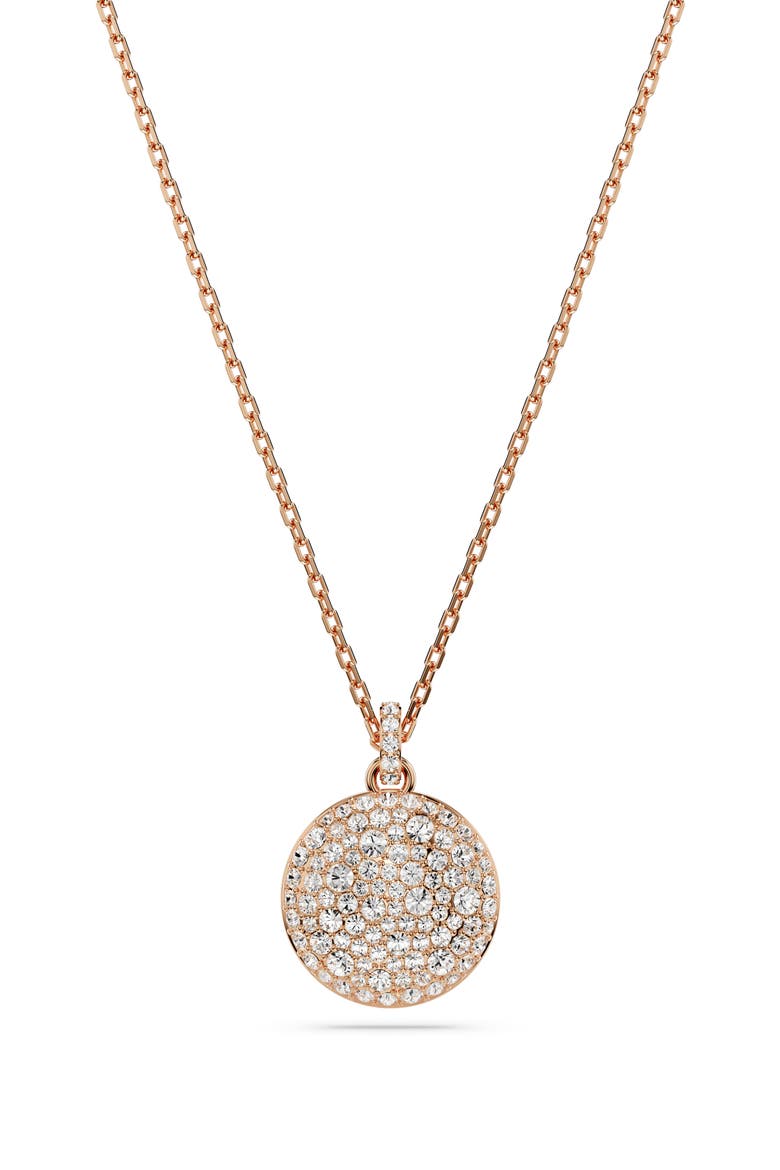 Sublima Crystal Pendant Layered Necklace, Alternate, color, WHITE/ SILVER