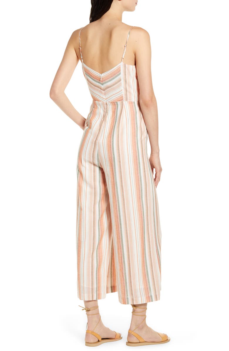 Lost + Wander City to Country Stripe Jumpsuit, Alternate, color,