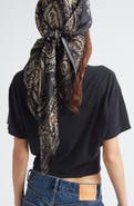 R13 Oversize Silk Bandana Scarf