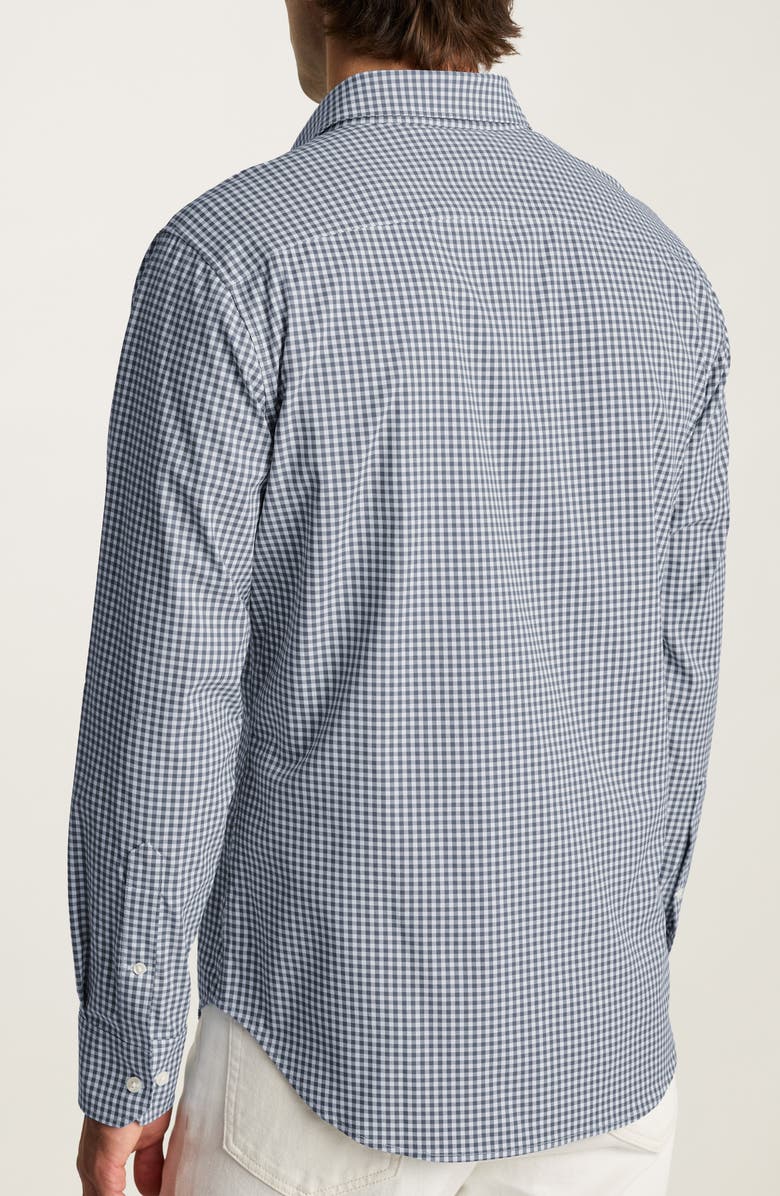 Bonobos Tech Gingham Check Performance Button-Up Shirt, Alternate, color,