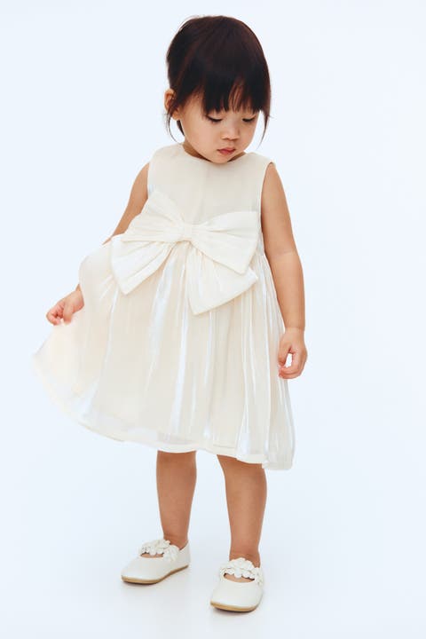 Bow-detail Organza Dress