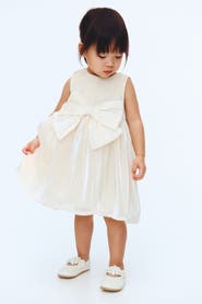 H&M Bow-detail Organza Dress