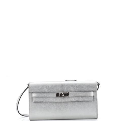 Kelly To Go Wallet Metallic Chevre Chamkilight