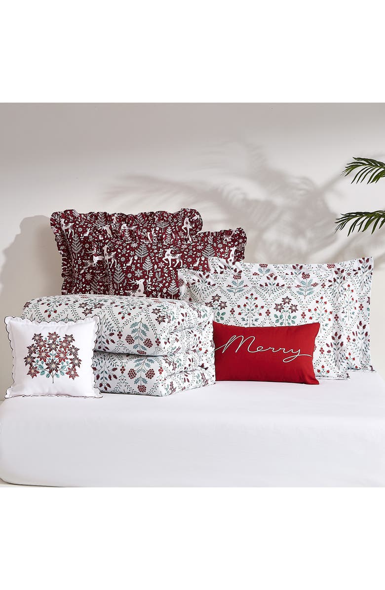 SOUTHSHORE FINE LINENS Holiday Harmony Oversize Comforter Set, Alternate, color, Holiday Harmony