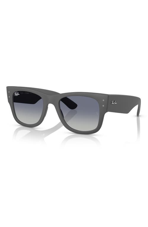 Ray Ban Ray-ban Mega Wayfarer Liteforce 52mm Gradient Square Sunglasses In Blue Grey