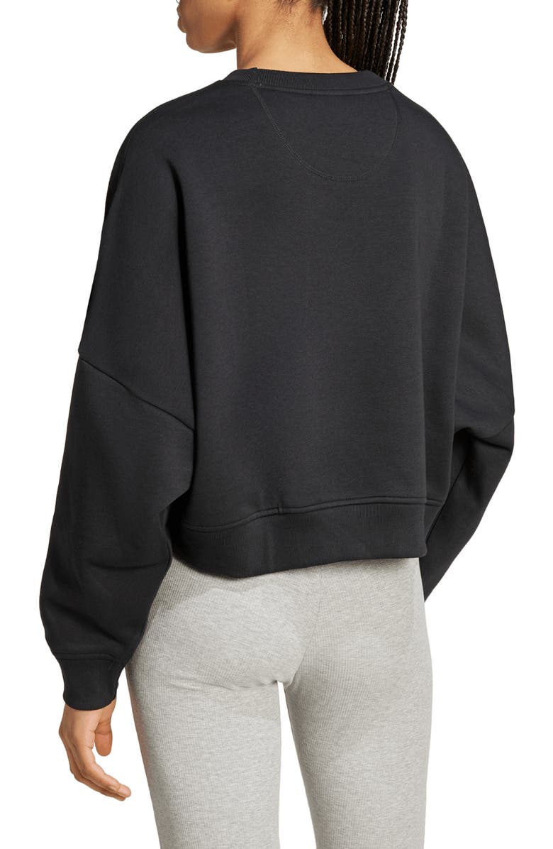 adidas Trefoil Essentials Crewneck Sweatshirt, Alternate, color, 