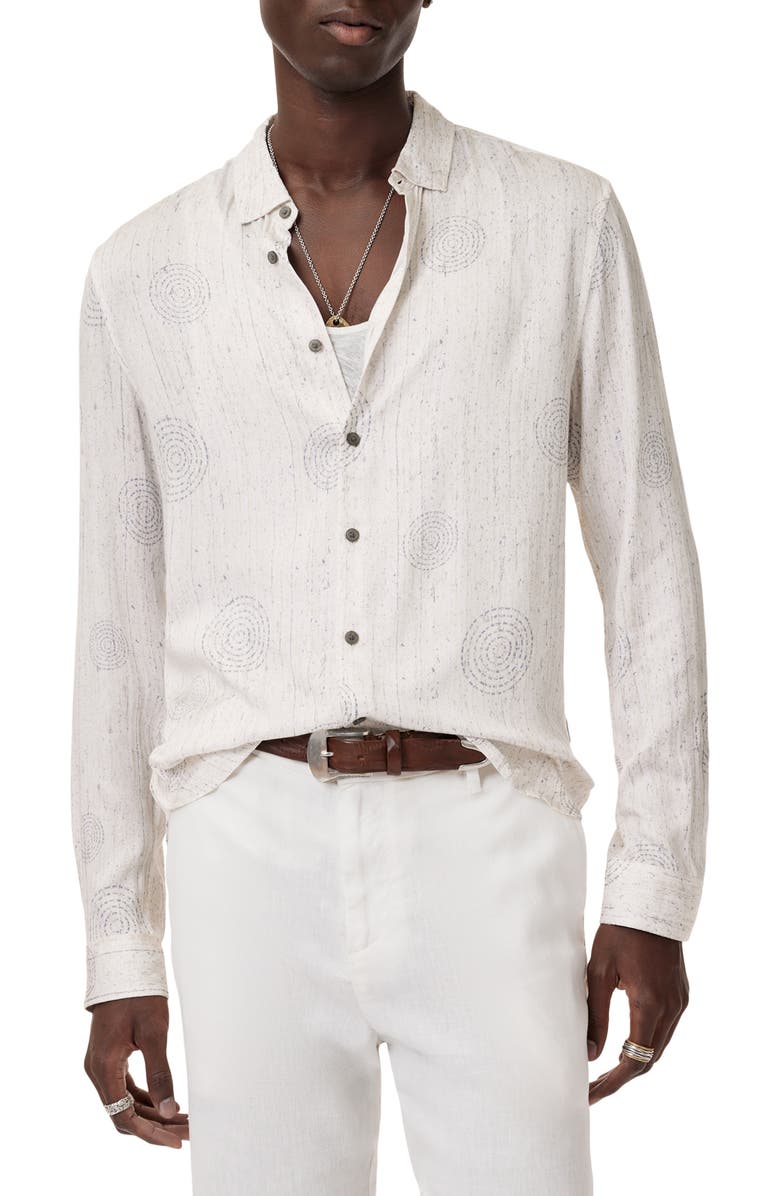 John Varvatos Luc Pattern Button-Up Shirt, Main, color,