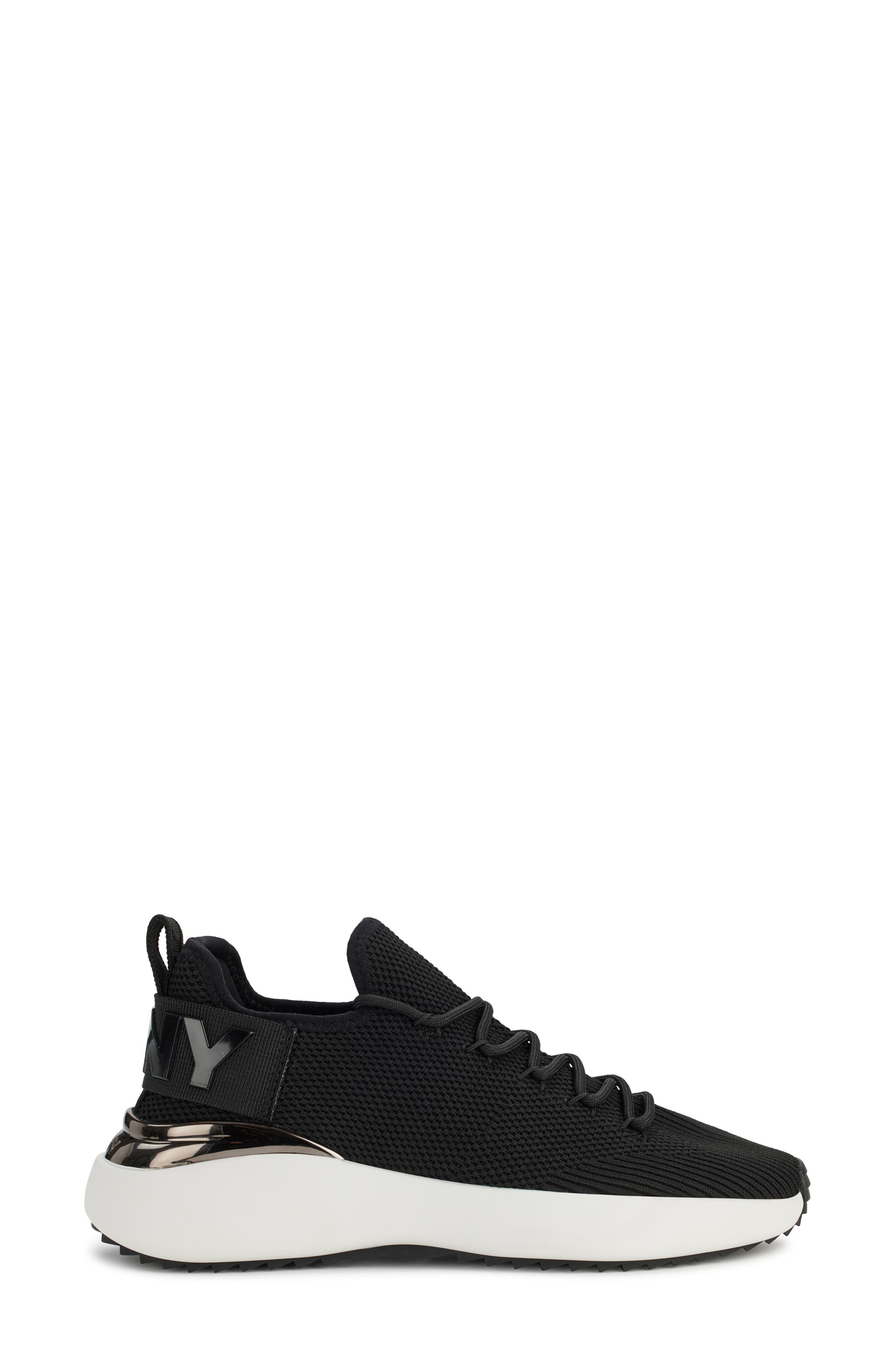 DKNY Zayley Knit Sneaker, Alternate, color, Black