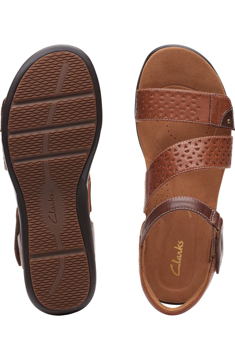 Clarks<sup
®</sup
Kitly Way Sandal, Alternate, color, Tan Leather