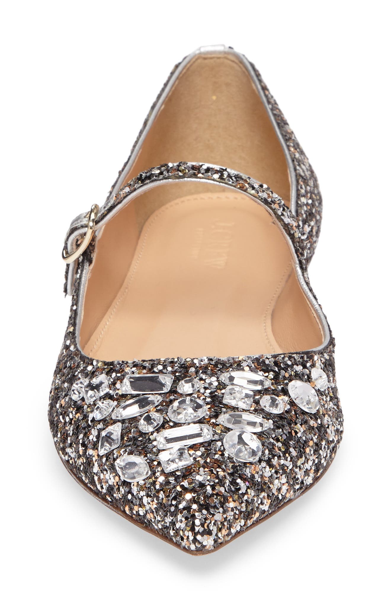 J.Crew Glitter Mary Jane Flat, Alternate, color, 